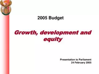 2005 Budget