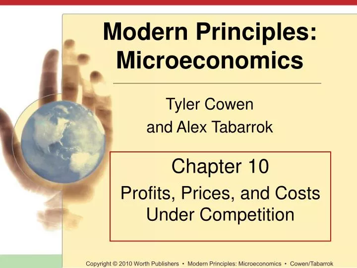 chapter 10 profits prices and costs under competition