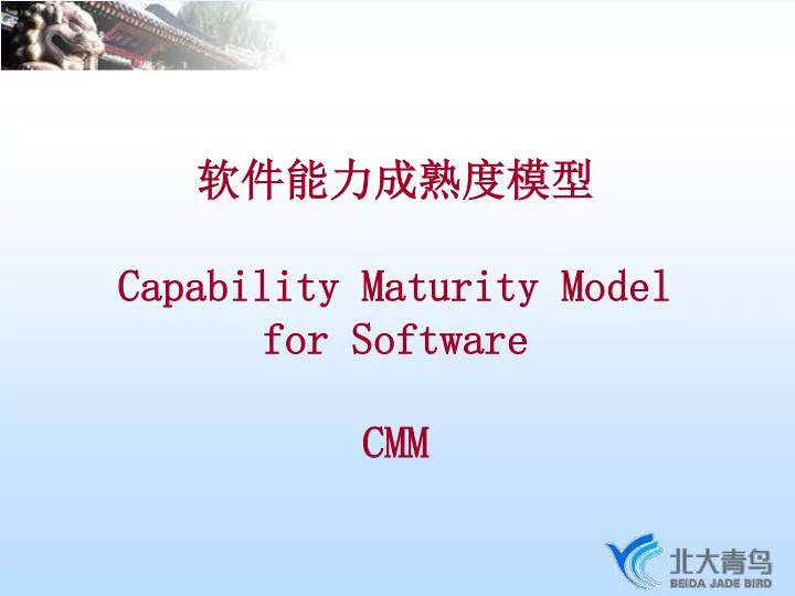 capability maturity model for software cmm