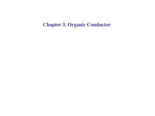 Chapter 3. Organic Conductor