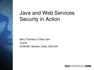java and web services security in action