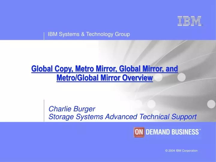 global copy metro mirror global mirror and metro global mirror overview