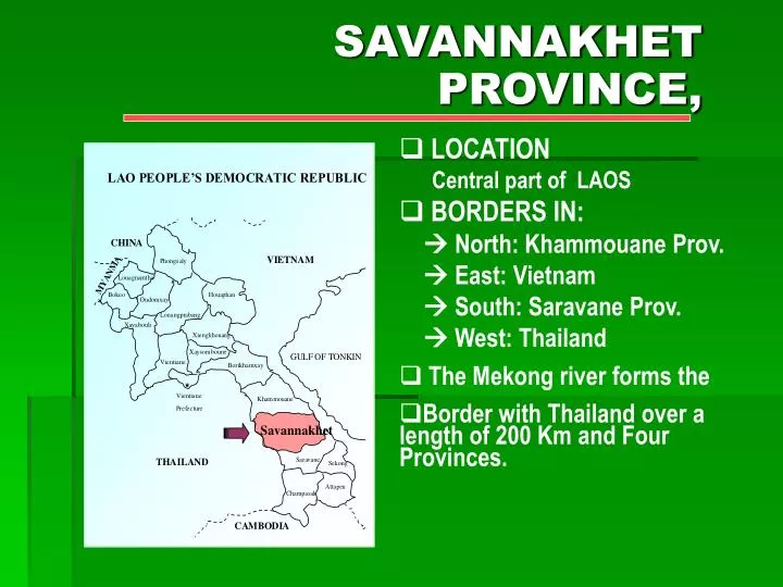 savannakhet province