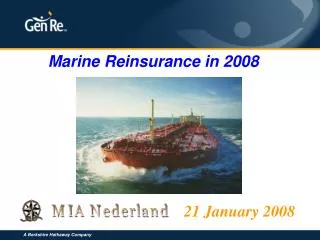 Marine Reinsurance in 2008