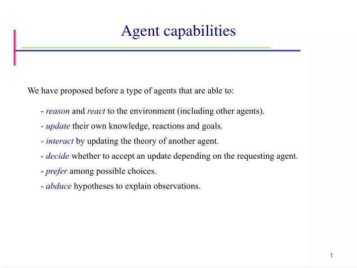 agent capabilities