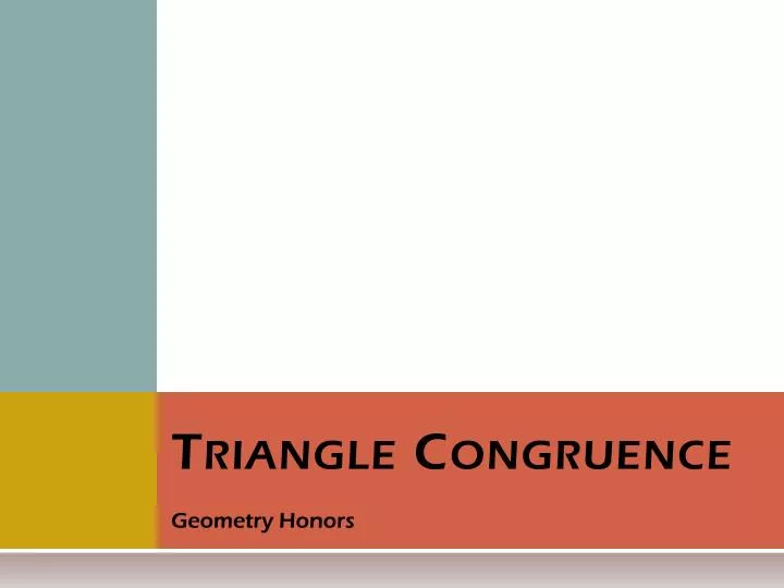 triangle congruence
