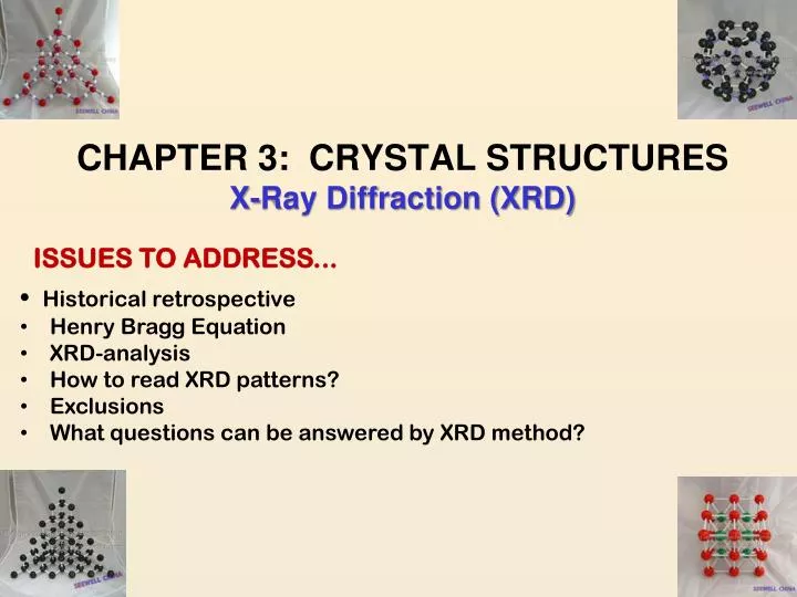 chapter 3 crystal structures x ray diffraction xrd