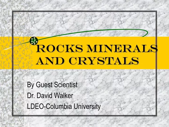 rocks minerals and crystals