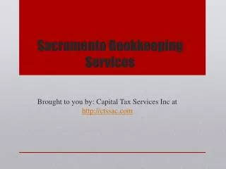 Sacramento Bookkeeping Services