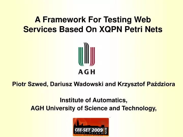 a framework for testing web services based on xqpn petri nets