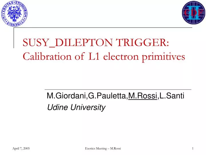 susy dilepton trigger calibration of l1 electron primitives