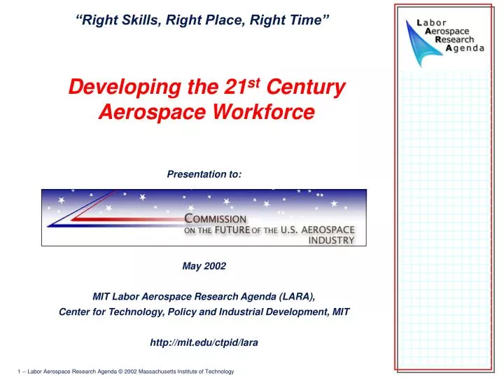 developing the 21 st century aerospace workforce