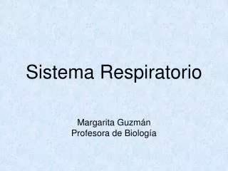 sistema respiratorio