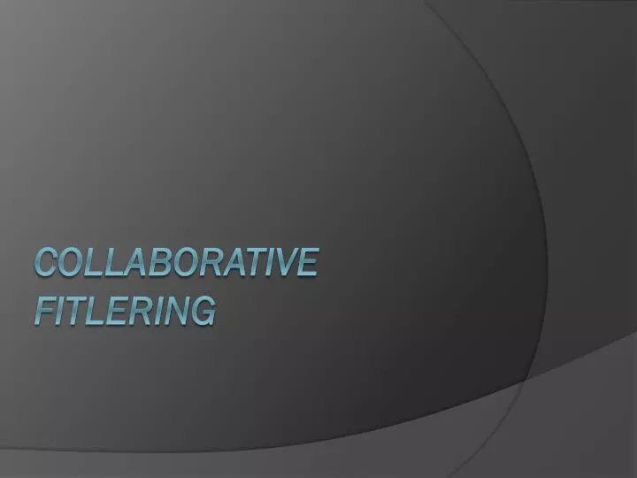 collaborative fitlering