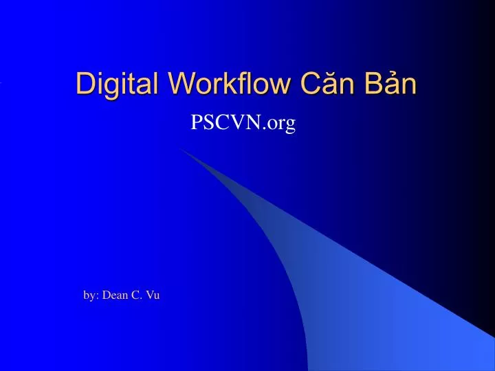 digital workflow c n b n