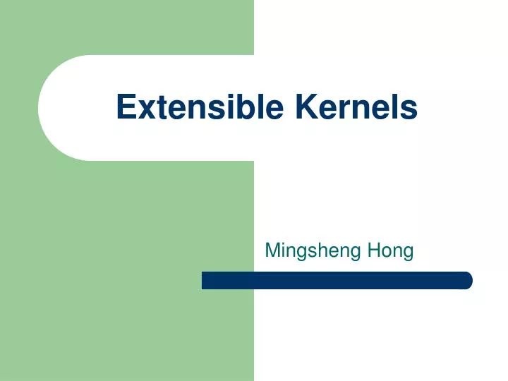 extensible kernels