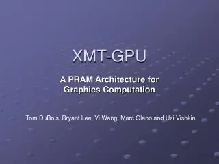 XMT-GPU