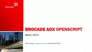 Brocade ADX Openscript