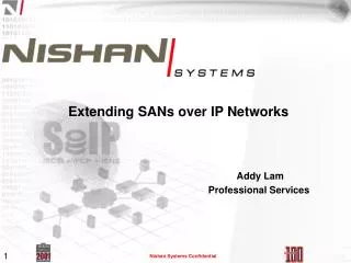 Extending SANs over IP Networks