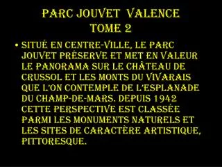 parc jouvet valence tome 2
