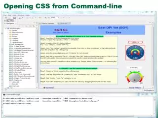 Opening CSS from Command-line
