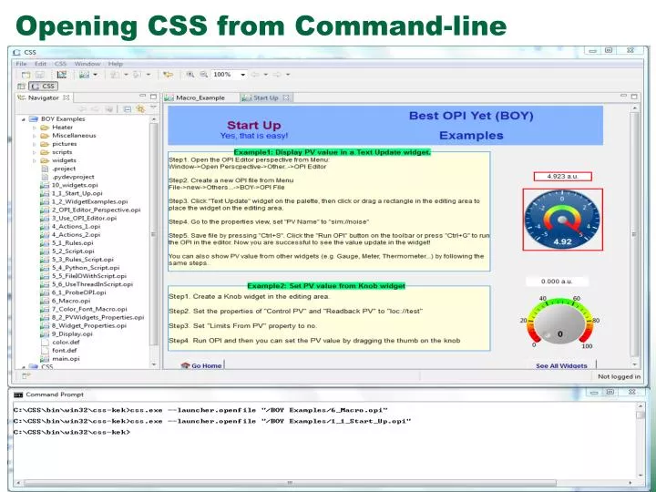 opening css from command line