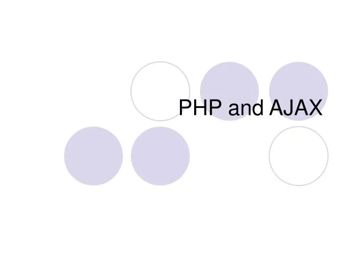 php and ajax