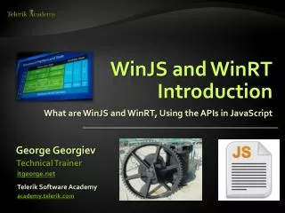 winjs and winrt introduction