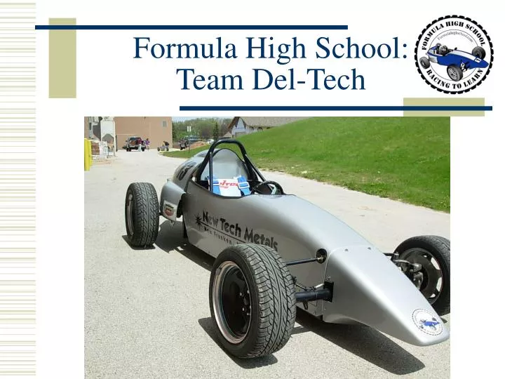 formula high school team del tech