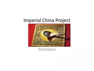Imperial China Project