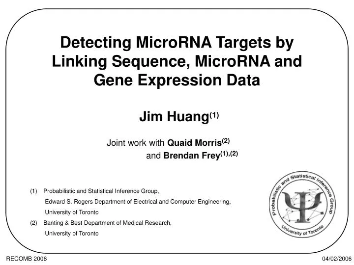 detecting microrna targets by linking sequence microrna and gene expression data