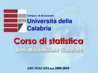 corso di statistica