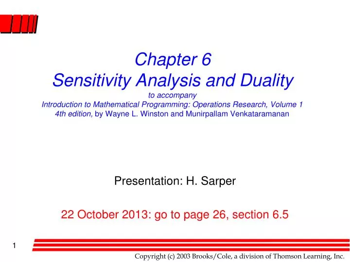 presentation h sarper 22 october 2013 go to page 26 section 6 5