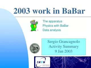 2003 work in BaBar