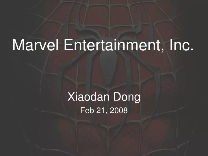 marvel entertainment inc