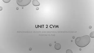 Unit 2 CVM