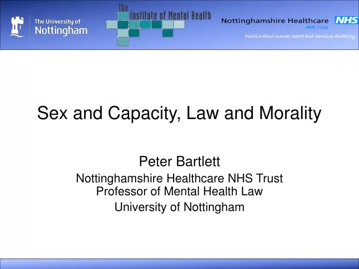 sex and capacity law and morality