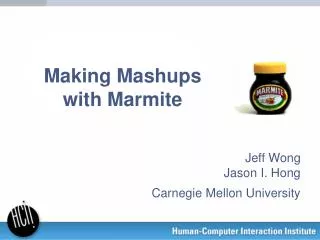 Making Mashups with Marmite