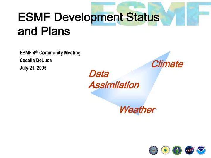 esmf development status and plans