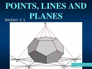 POINTS, LINES AND PLANES