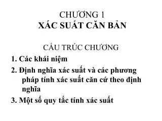 ch ng 1 x c su t c n b n