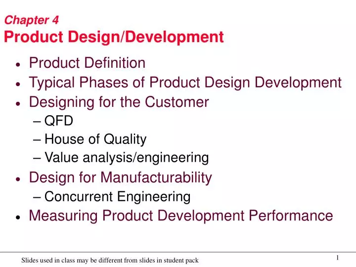 chapter 4 product design development