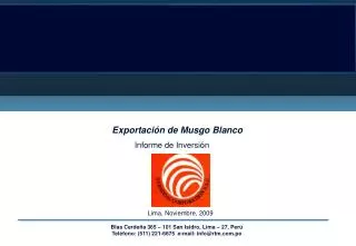 exportaci n de musgo blanco