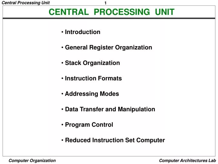 central processing unit