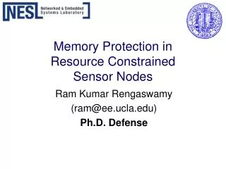 Memory Protection in Resource Constrained Sensor Nodes