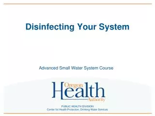 Disinfecting Your System