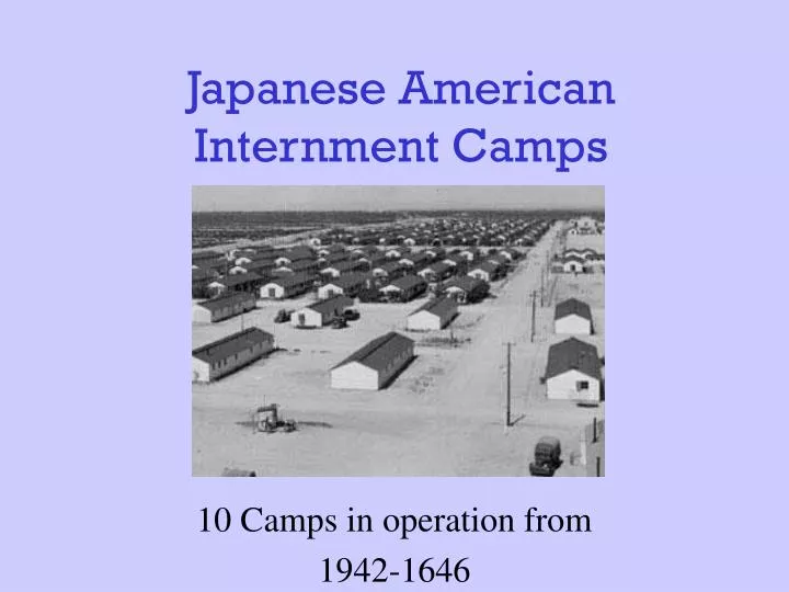 japanese american internment camps