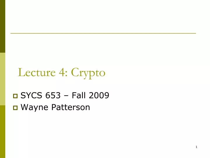 lecture 4 crypto