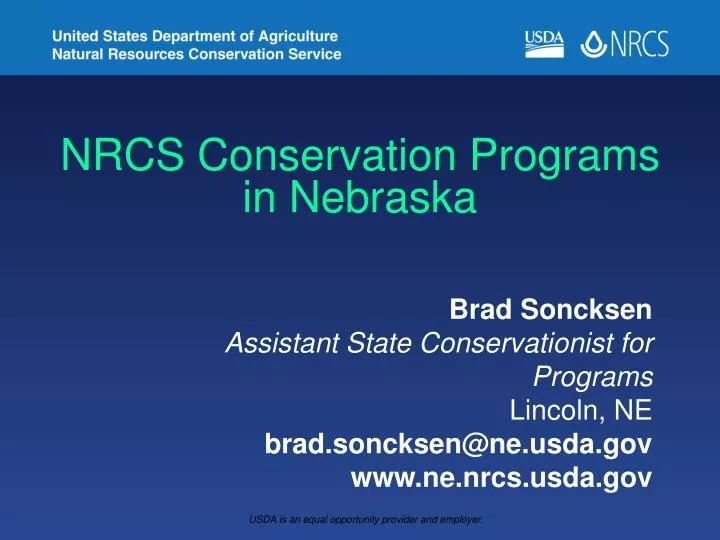 nrcs conservation programs in nebraska