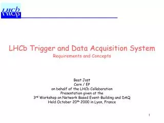 LHCb Trigger and Data Acquisition System Requirements and Concepts
